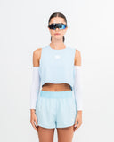 Charge Crop Top Baby Blue