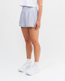 Charge High Waist Run Shorts Smoke Grey