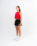 Charge Crop Top Red