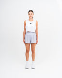 Charge High Waist Run Shorts Smoke Grey