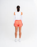 Charge High Waist Run Shorts Fluro Orange