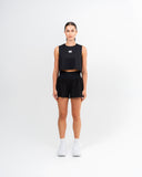 Charge High Waist Run Shorts Black