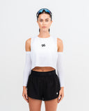 Charge Crop Top White