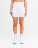 Freedom Marble High Waist Shorts White