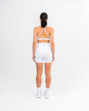 Freedom Marble High Waist Shorts White