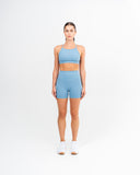 Impulse High Waist Shorts Sky Blue