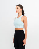 Impulse Longline Sports Bra Glacier Blue