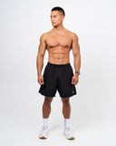 Rise Shorts - 7 Inch Black