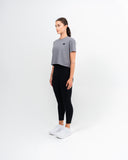 Rise Crop Top Iron Grey