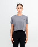 Rise Crop Top Iron Grey